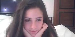 Sweet Teen Girl Rubs Her Pussy