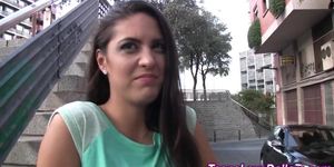 Teen fucked in elevator