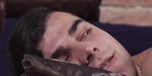 Massaged twink anally fingered by his masseur