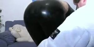 A hooker fucked in latex