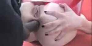 beautiful brunette Bobbi interracial assfuck fun