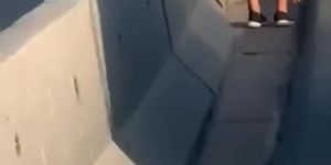 Exhibitionist Prolapsing Rectum on the Highway