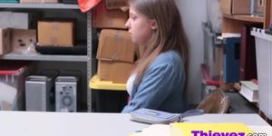 Teen Shoplifter Brooke Caught And Banged In Office (Brooke Bliss)