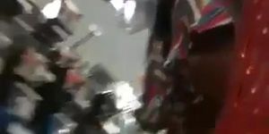 upskirt in a market