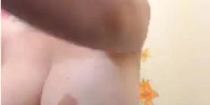Phat ass white girl anal masturbation tease cam