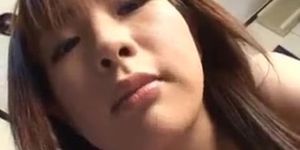 Cute Japanese Girl Practices Oral