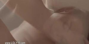 Super neat girl touching and fingering