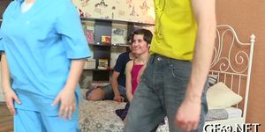 Raunchy and wild threesome - video 26