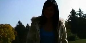 Sexy brunette babe teasing - video 59