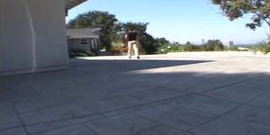 Scorching hot Sativa Rose gobbles nob before a randy rectum ramming