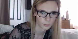 Sensual Amateur Tranny Whore Wearing Glasses