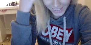 Sultry Blonde Shemale Nymphomaniac - video 1