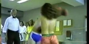 Munich Wildcats topless boxing