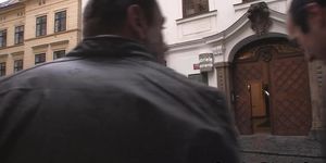 GRANDMA FRIENDS - Hairy old woman spreads legs for two strangers