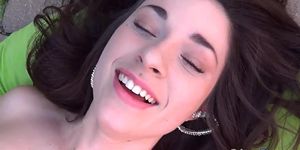 Lesbian teens having fun on camera