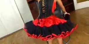 A Latex Corset And Nothing Else