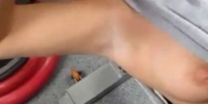 Pantyhose with no panties - video 1