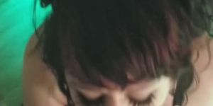 Deep Throating his Cock until he Tells me he already came in my Pussy..fuck