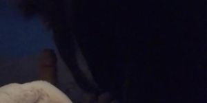 Amy Loo sucks Dildo in Fur Jacket