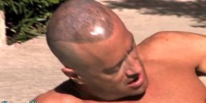 Newb muscled dude jerks