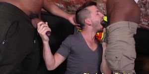 Dude fucked by black cock