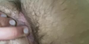 Close up hairly asshole mastrubation