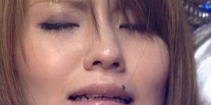Hairy pussy toying scene with Asian sex slave