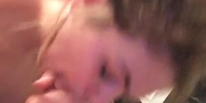 horny teen slut sucking dick