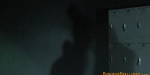Hairy stud gets ass fingered
