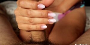 SCHOOLGIRL PLAY WITH PUSSY AND DO HANDJOB FOR ME (BritishAmateur)