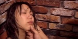 Group sex with Japanese cute slave fingered in her slit
