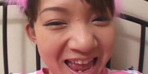 Asian bitch getting her wet tacco finger fucked