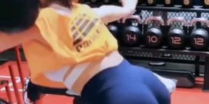 ?APG Nancy-05?TEEN ASIA GIRL GRAY YOGA PANTS GYM SWEET ASS AMATEUR