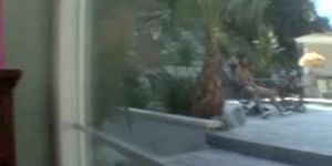 Latina Slut Vanessa Leon Caught Cheating In Backyard