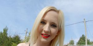 ALL INTERNAL - Cute gothic girl enjoys her creampie
