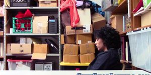Latina thief mouth jizzed