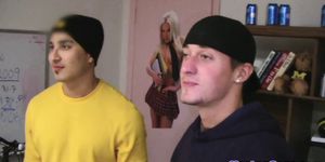 Amateur college teens assfucking in frat dorm