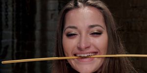 Beautiful brunette trainee is tormented (Dani Daniels, Tommy Pistol)