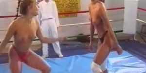 DWW Tina vs Marietta Topless Wrestling