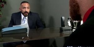 Bear spunks in office
