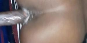Creamy black pussy