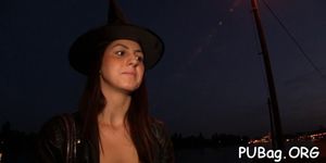 Joyful sex action by public agent - video 3