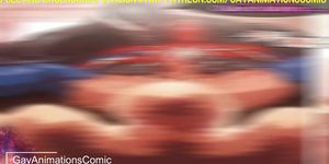 Spiderman Screw Adventures - Spiderman And Venom - Bisexual Cartoon,Comic,Hentai