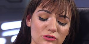 Wet pussy solo beauty fucks machine (Charlotte O'ryan)