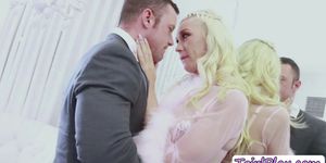 Busty Tranny Aubrey Kate sucks dick and gets fucked hard (Sergeant Miles)