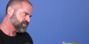 Stepson twink creampied by bear