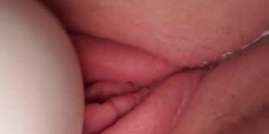 Moaning having an intense, dripping orgasm after 3 hours of edging