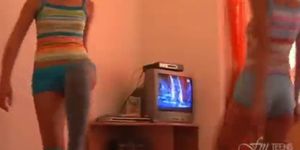 Petite Euro Twins Workout Fun