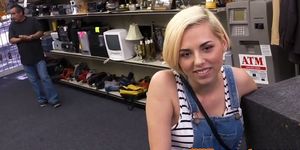 XXXPAWNSHOPS - Real pawnshop amateur riding ontop after bj