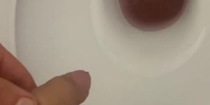 Amazing penis pissing in school's toilet and rapidly mastrubate